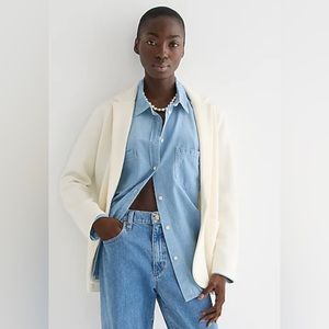 J. Crew Cecile relaxed sweater blazer
